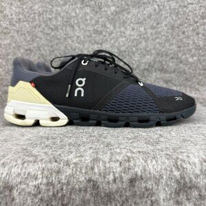 ✅On Cloudflyer Mens 11.5M Athletic Running Sneakers Black/Blue/Gray✅ No Insoles
